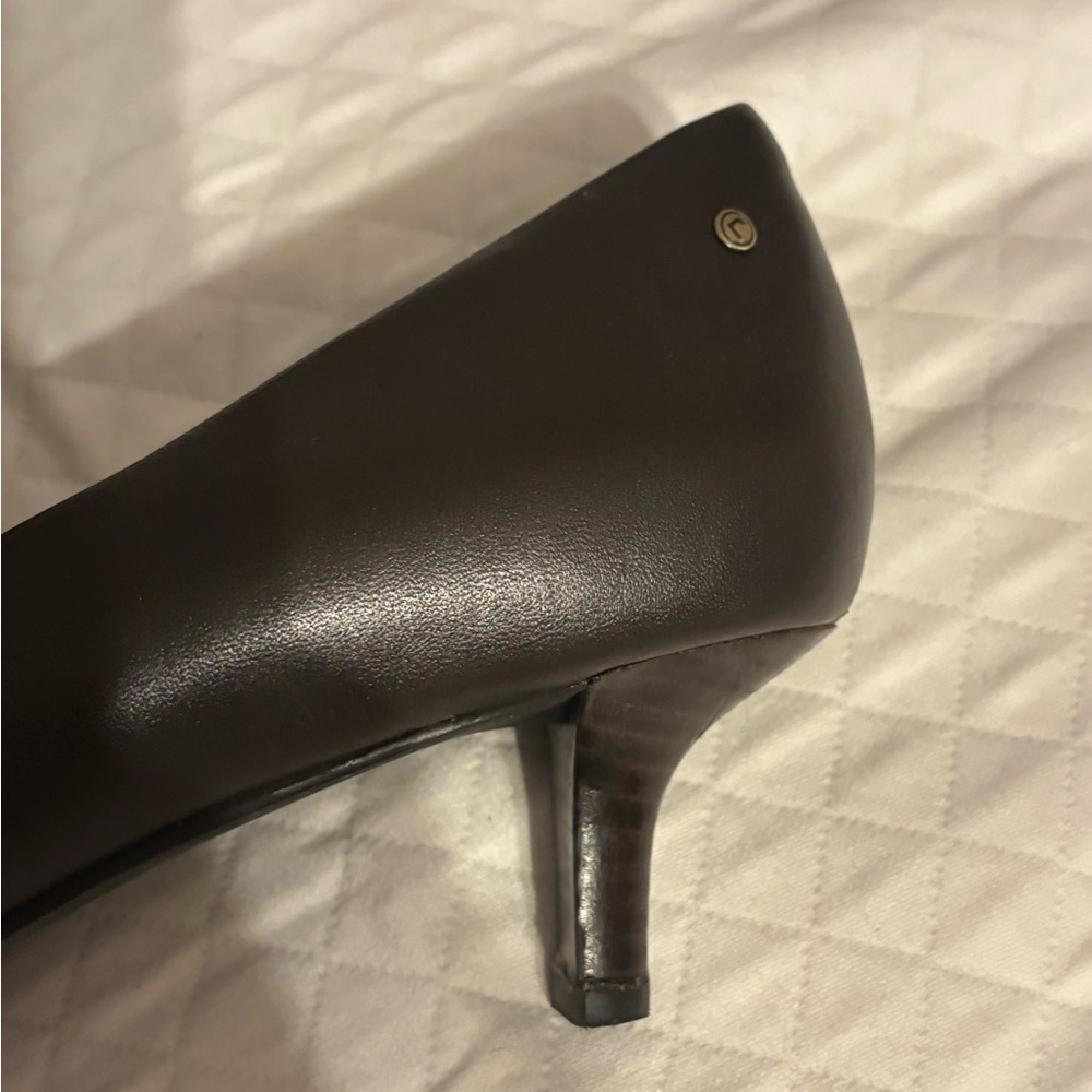 Rockport Dark Brown Pumps Medium High Heels with adiPRENE by Adidas for Comfort - Picture 6 of 16